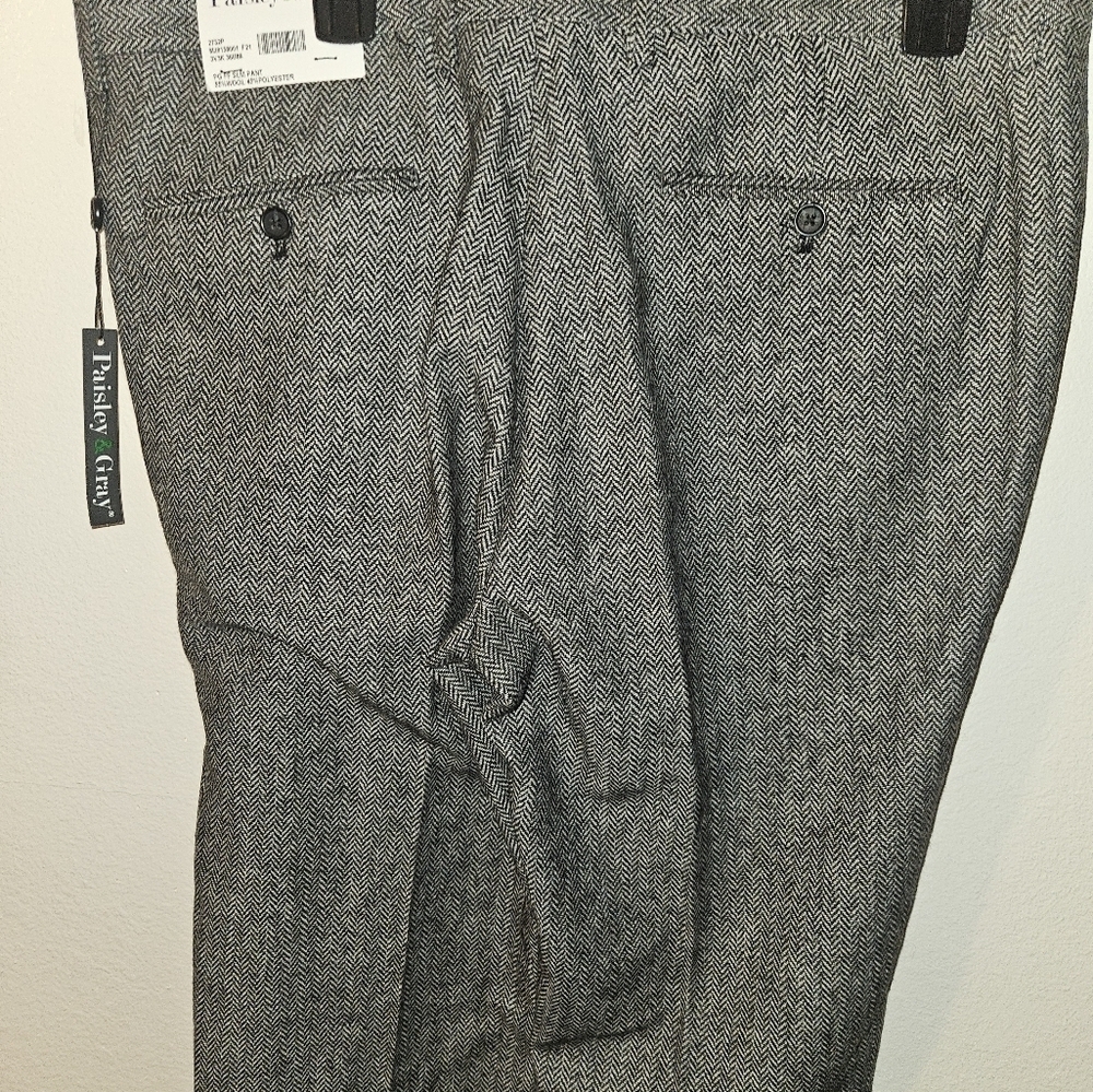 Paisley & Gray Mens Slim Fit Slacks Size 36/32 - Picture 10 of 13